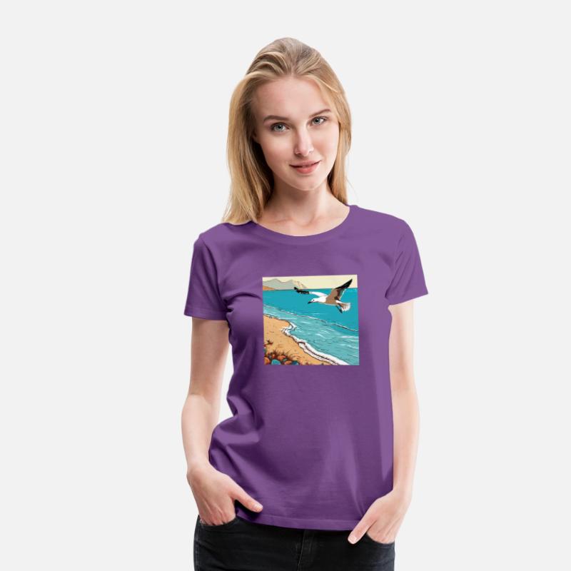 A little seagull with in its beak flying ov