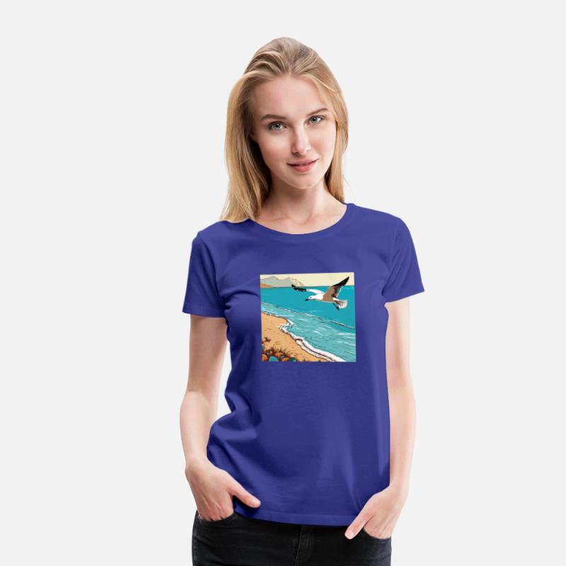 A little seagull with in its beak flying ov