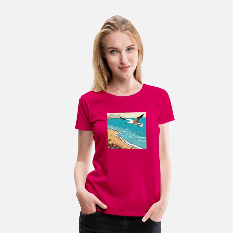A little seagull with in its beak flying ov