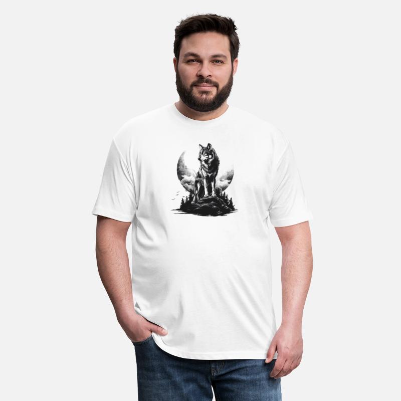 A Majestic Wolf poses for the creator
