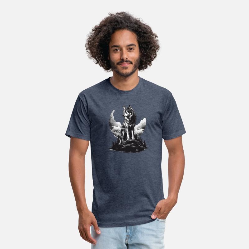 A Majestic Wolf poses for the creator