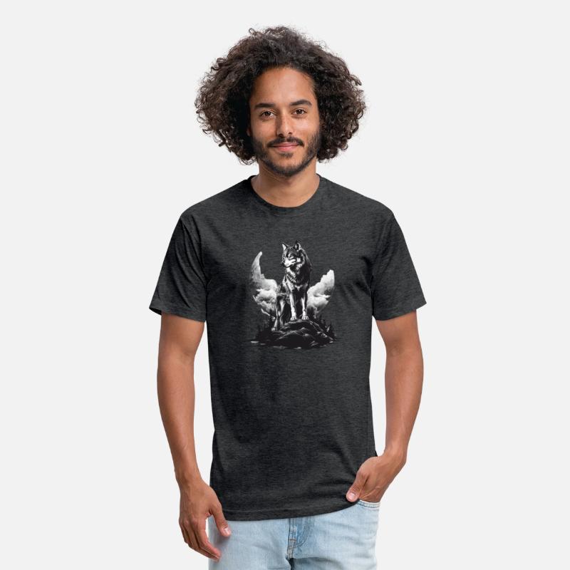 A Majestic Wolf poses for the creator