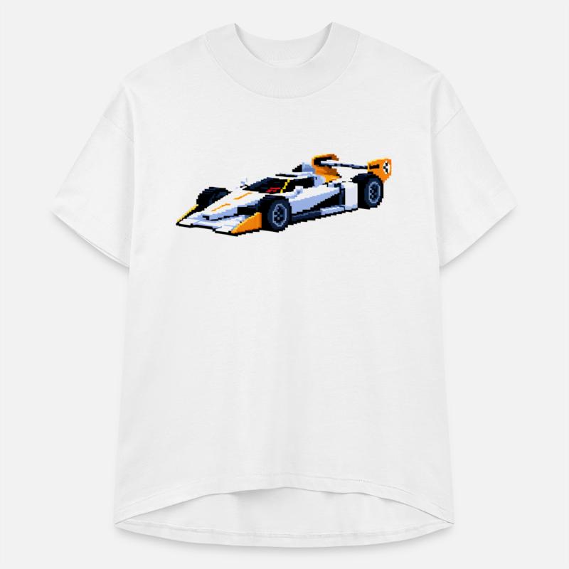 A pixel art of a super racing car