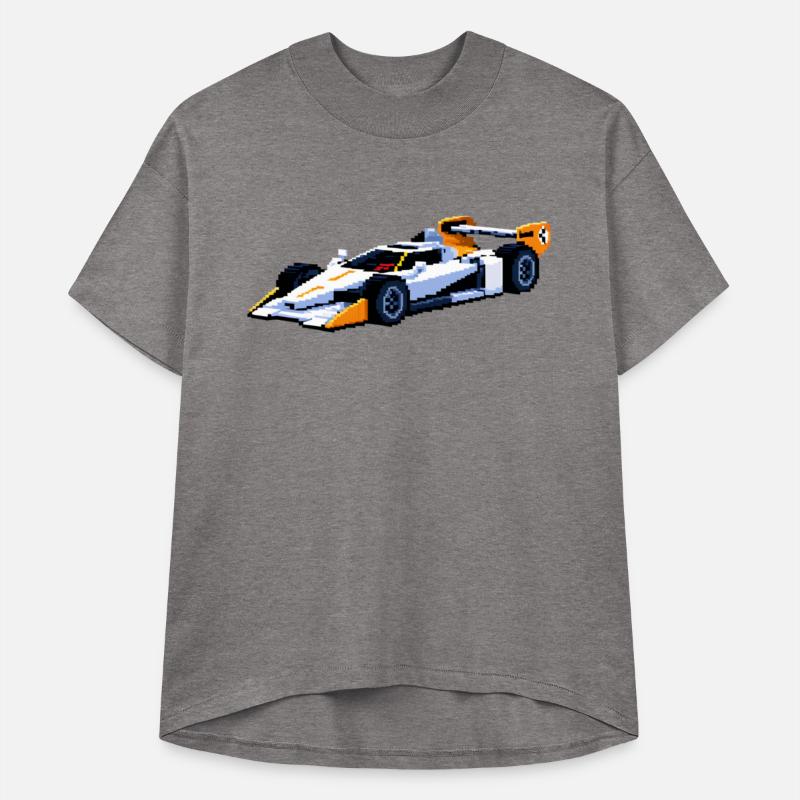 A pixel art of a super racing car