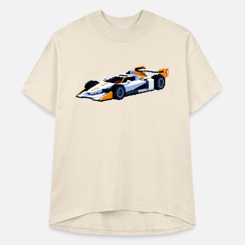 A pixel art of a super racing car