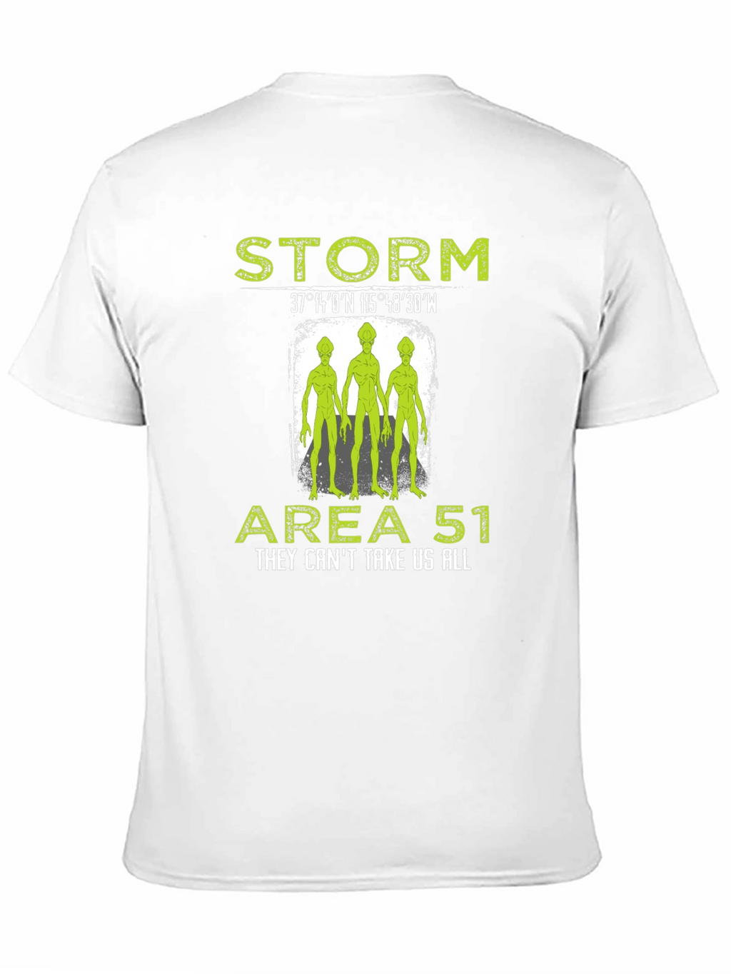 Storm Area 51 Alien Graphic Print Black T-Shirt