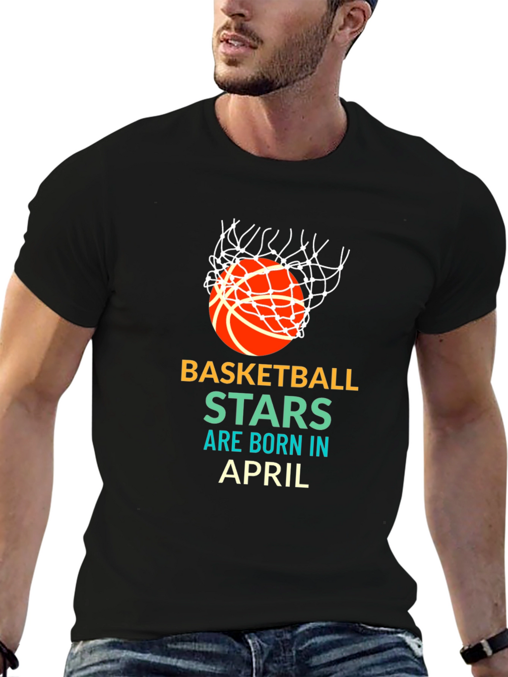 Basketball Stars Born in April T-Shirt