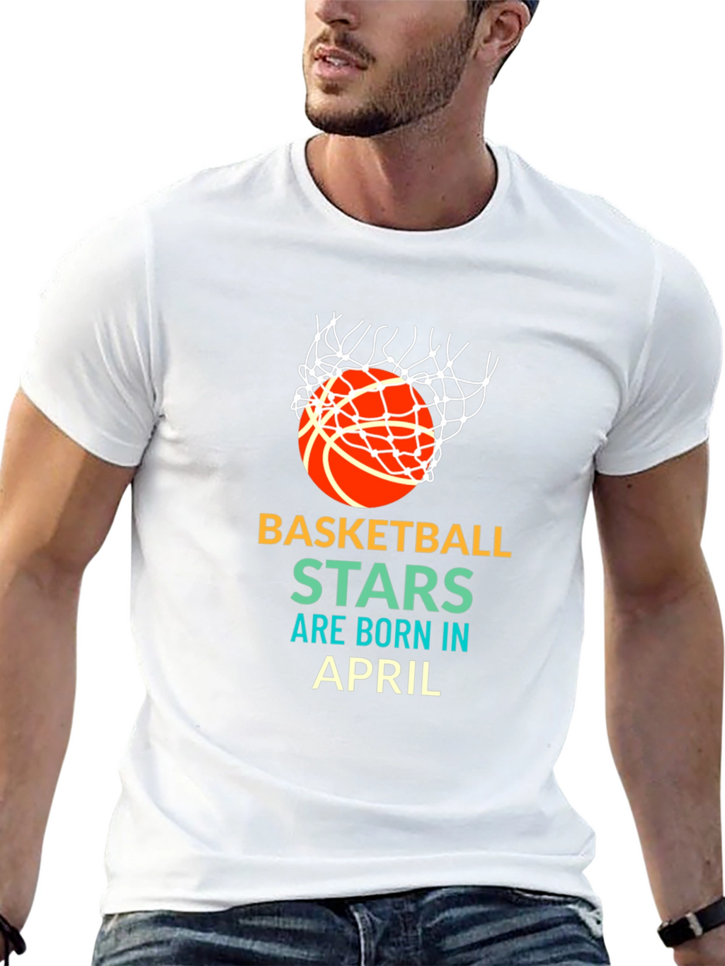 Basketball Stars Born in April T-Shirt