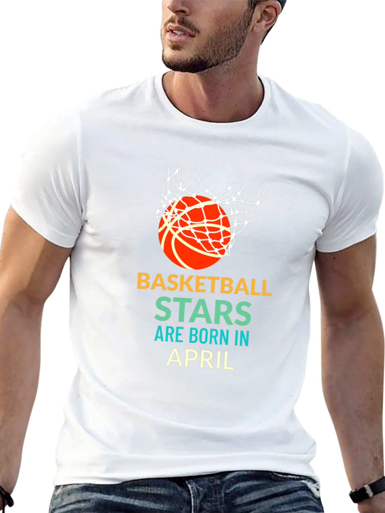 Basketball Stars Born in April T-Shirt