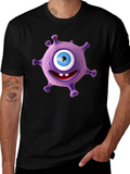 Funny Purple Monster Graphic Tee
