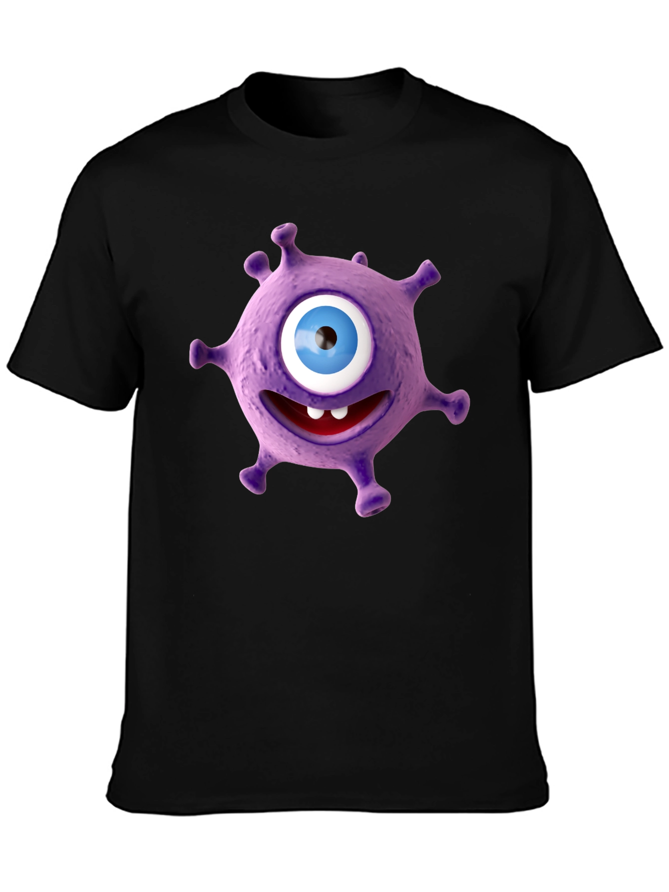 Funny Purple Monster Graphic Tee