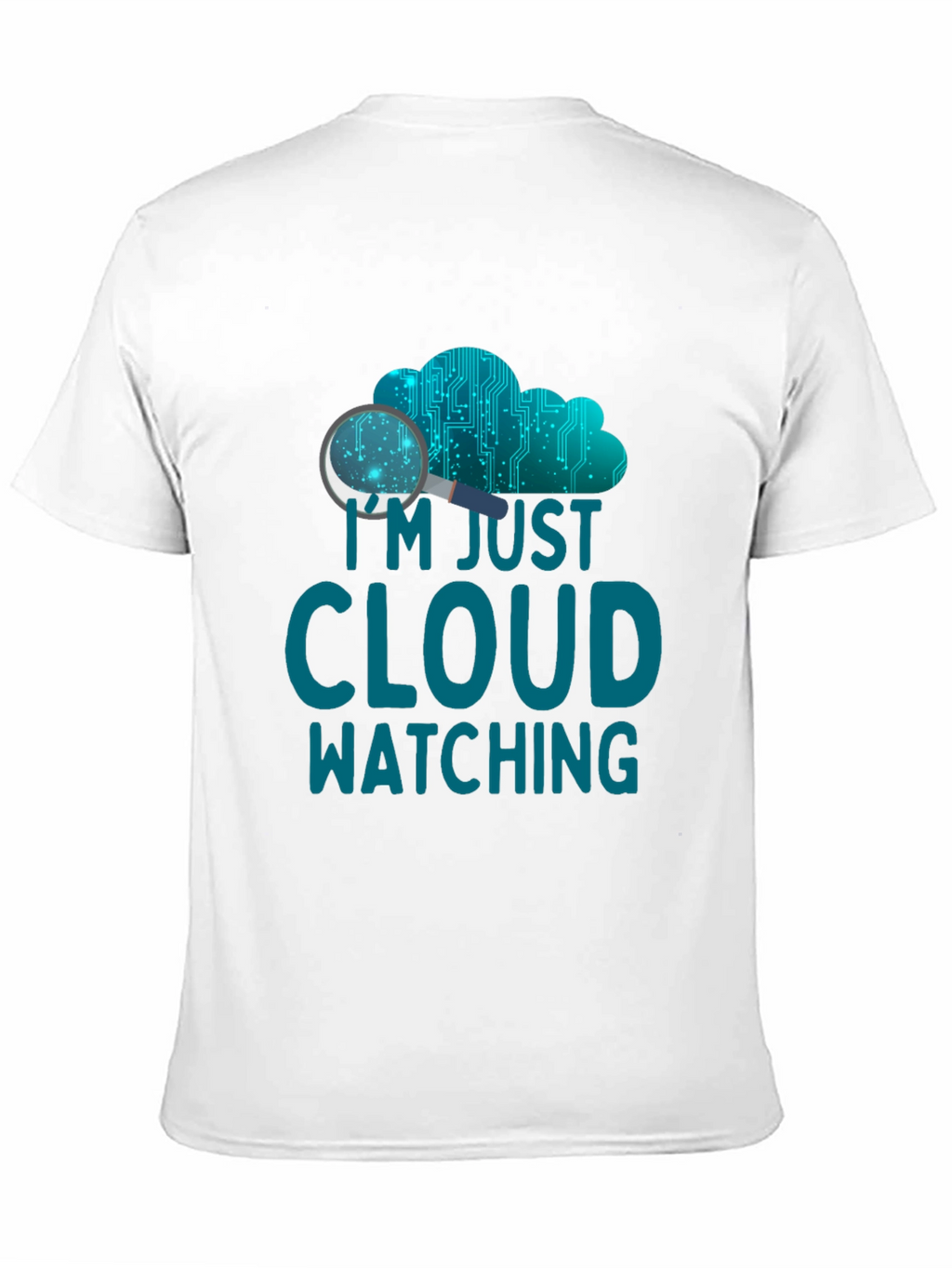 Cloud Watching Graphic Tee - Tech Humor Shirt