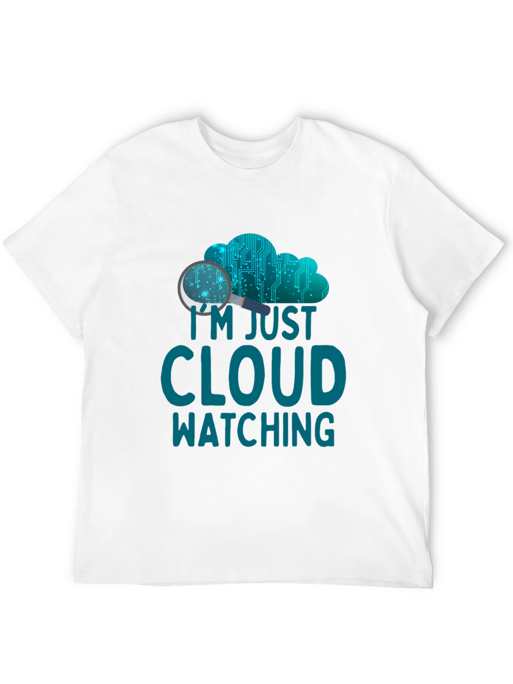 Cloud Watching Graphic Tee - Tech Humor Shirt
