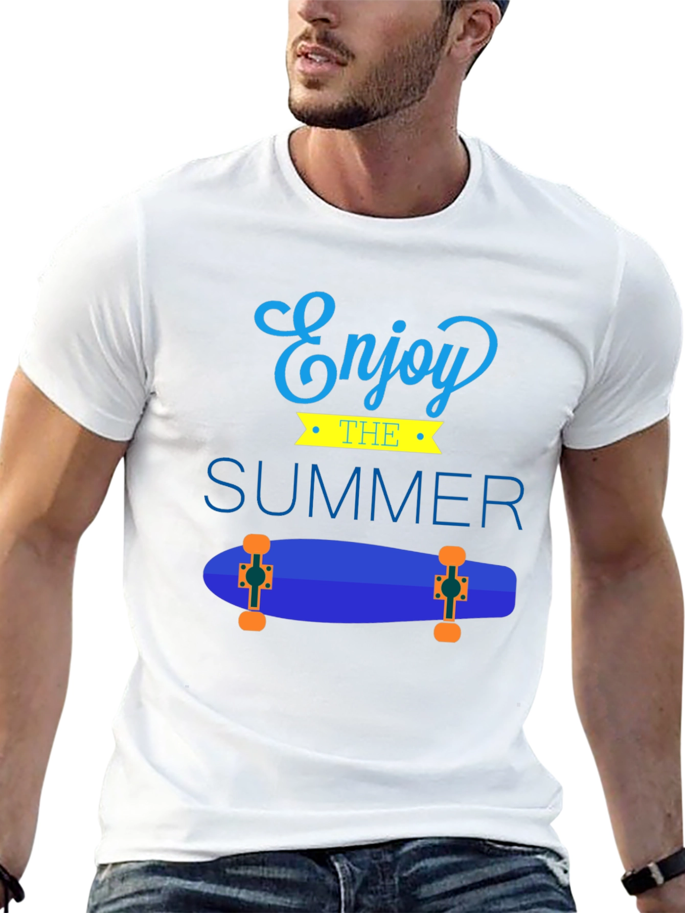 Enjoy The Summer Skateboard Graphic Tee