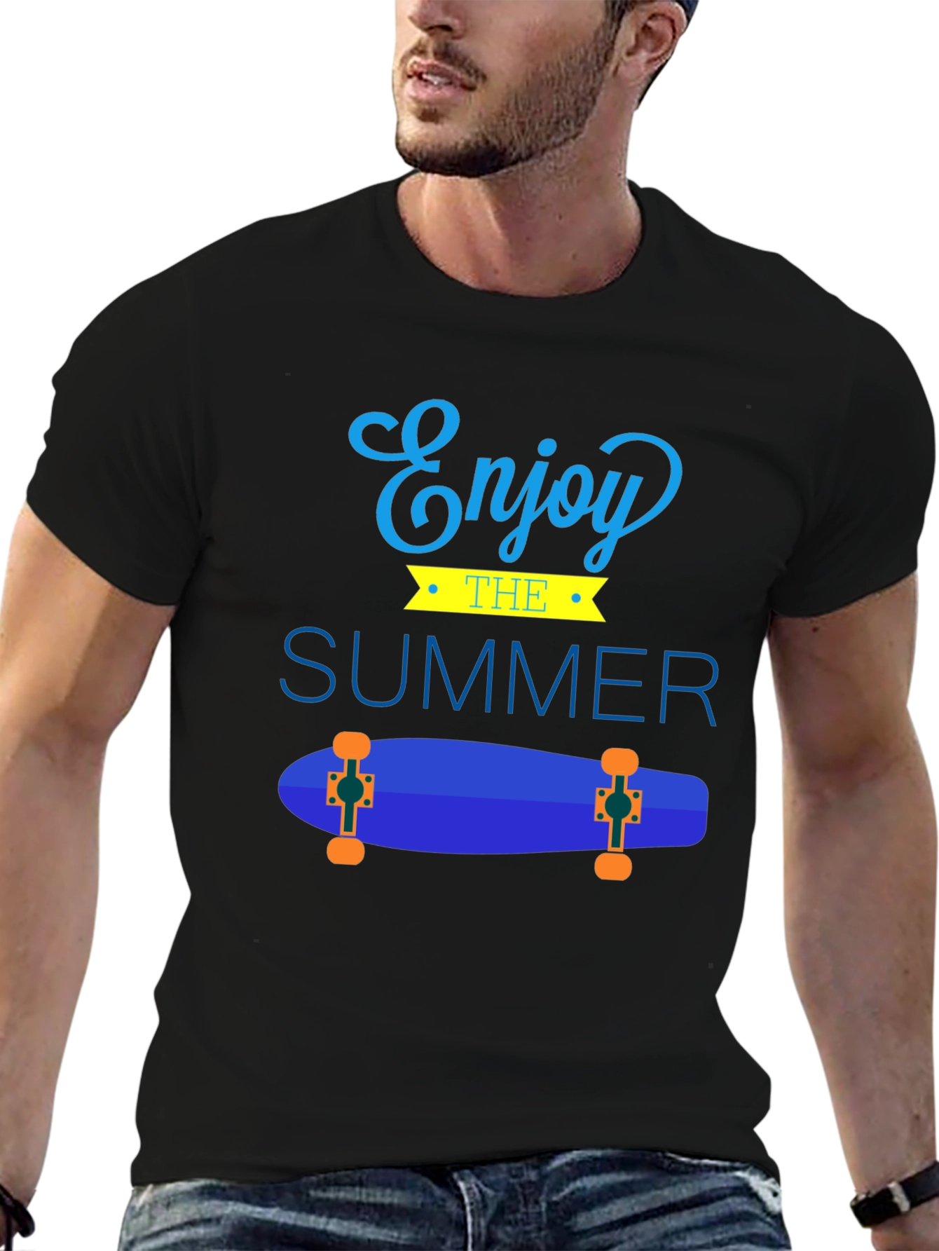 Enjoy The Summer Skateboard Graphic Tee