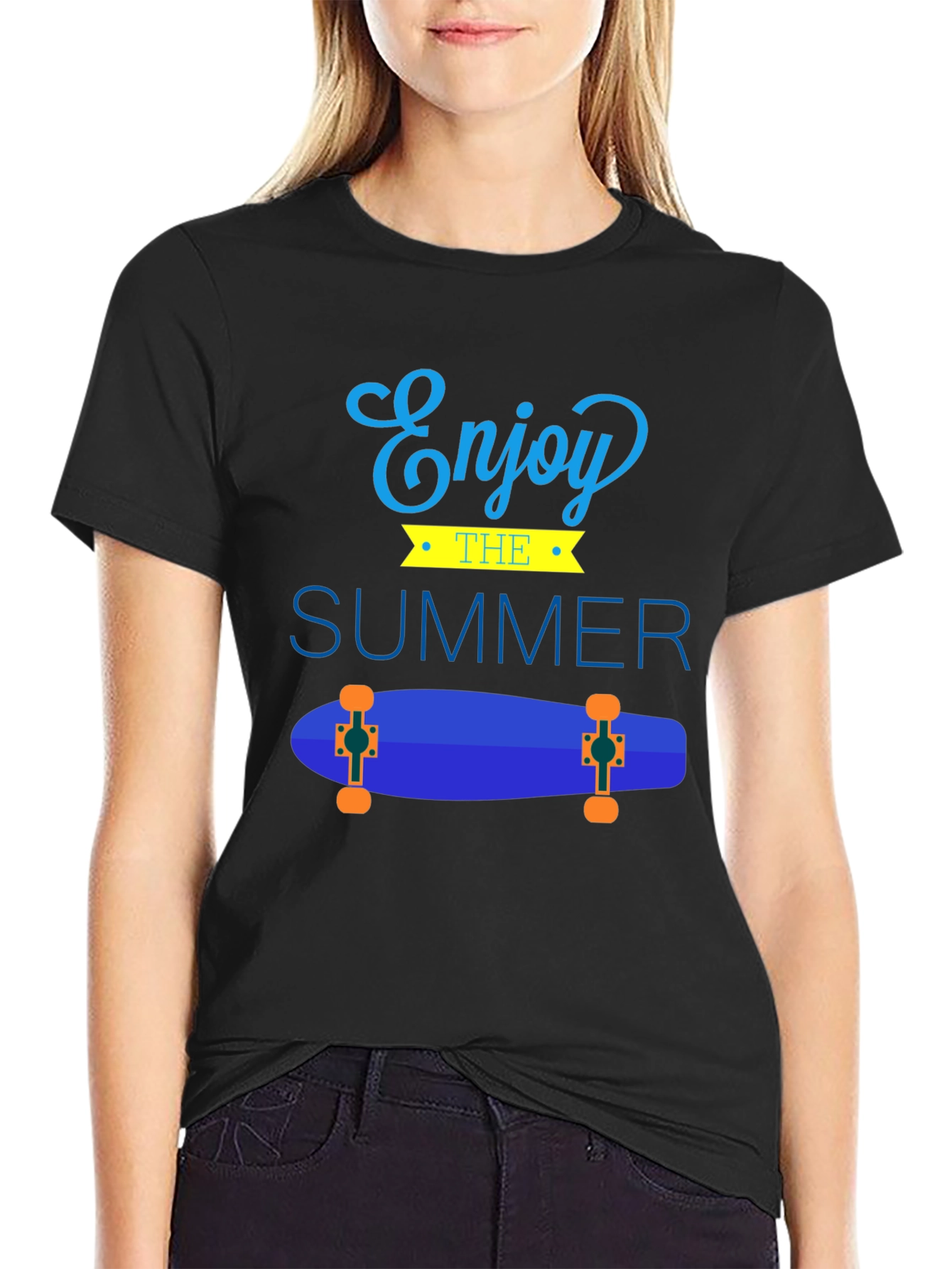 Enjoy The Summer Skateboard Graphic Tee