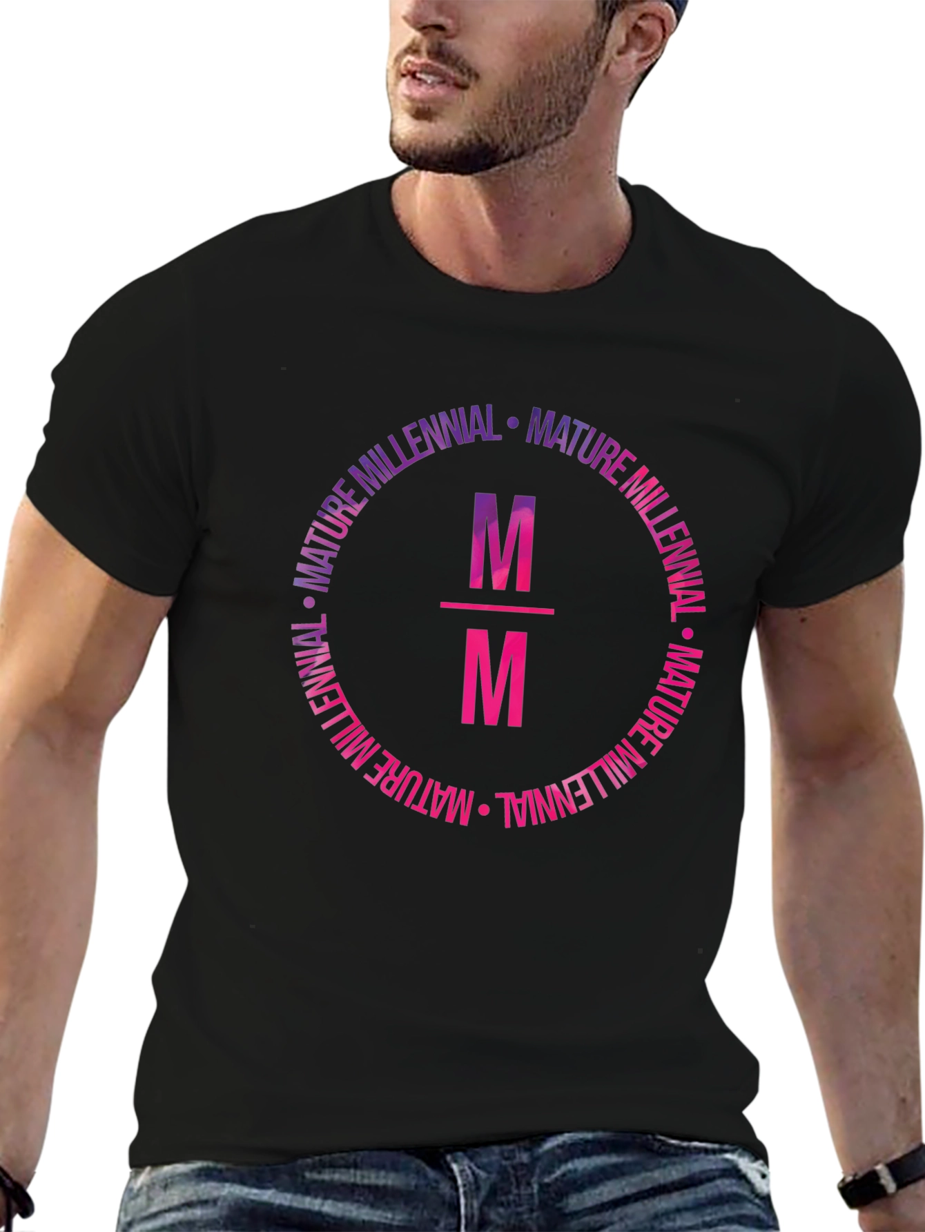 Mature Millennial Graphic Tee - Black