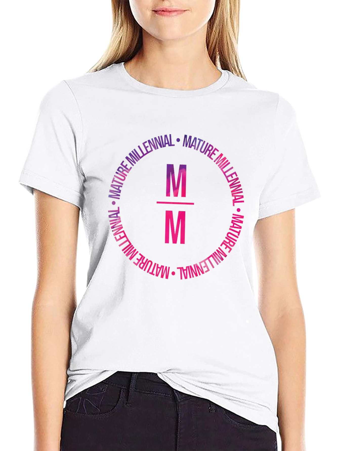 Mature Millennial Graphic Tee - Black