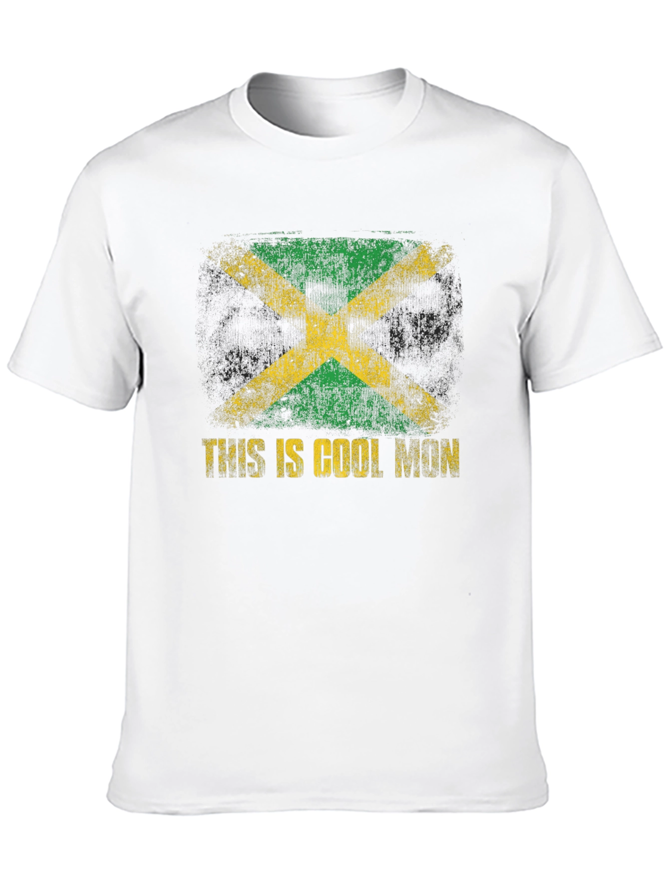 Cool Mon Jamaica Flag Graphic T-Shirt