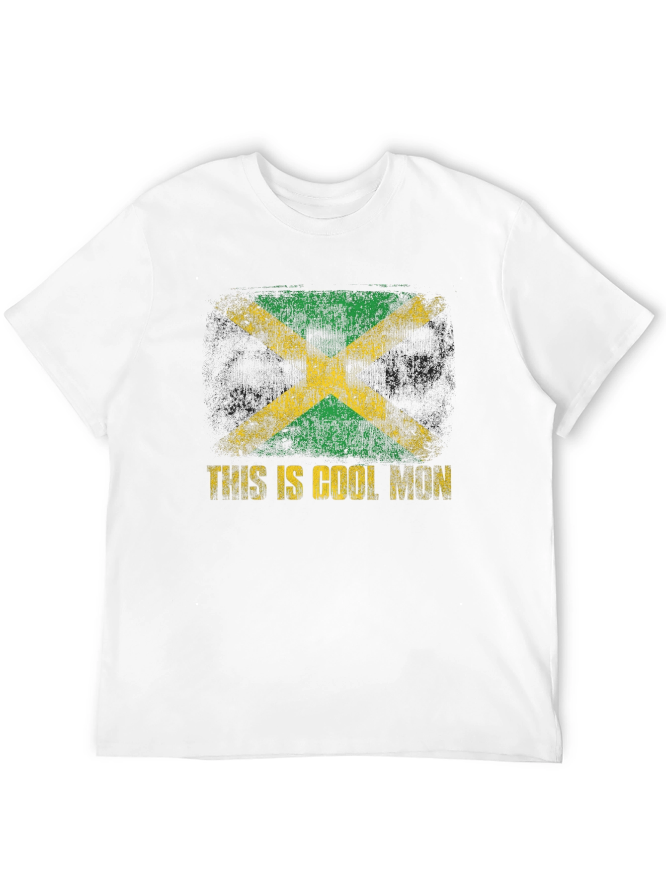 Cool Mon Jamaica Flag Graphic T-Shirt