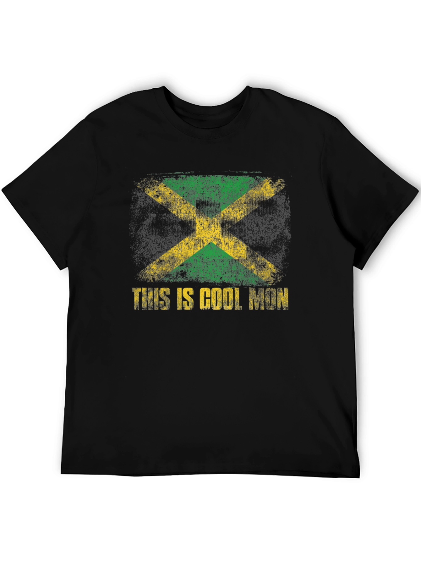 Cool Mon Jamaica Flag Graphic T-Shirt