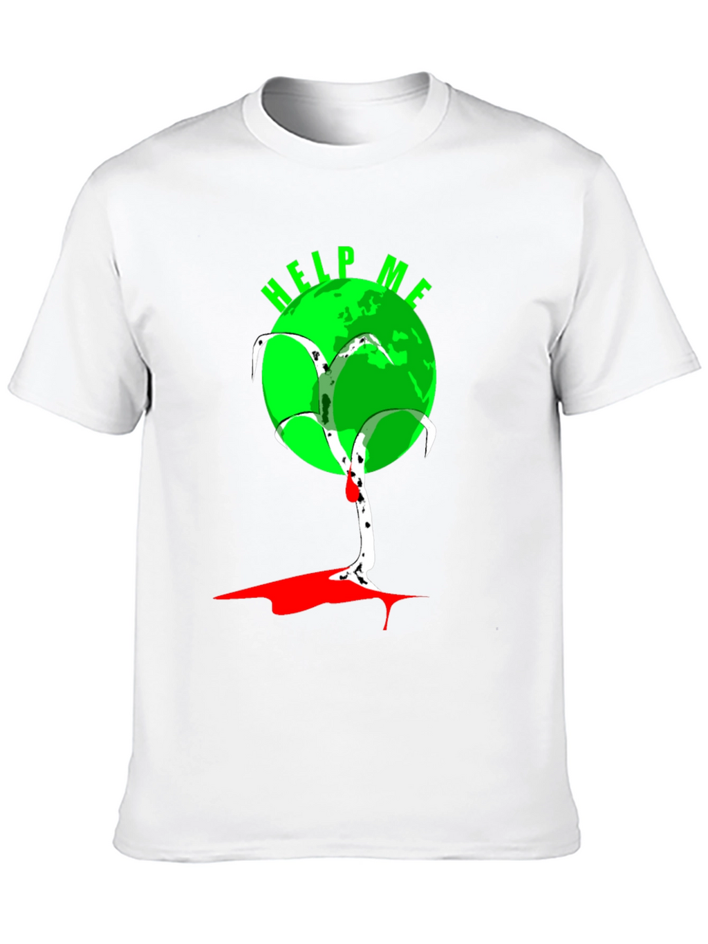 Help Me Earth T-Shirt - Black Graphic Tee