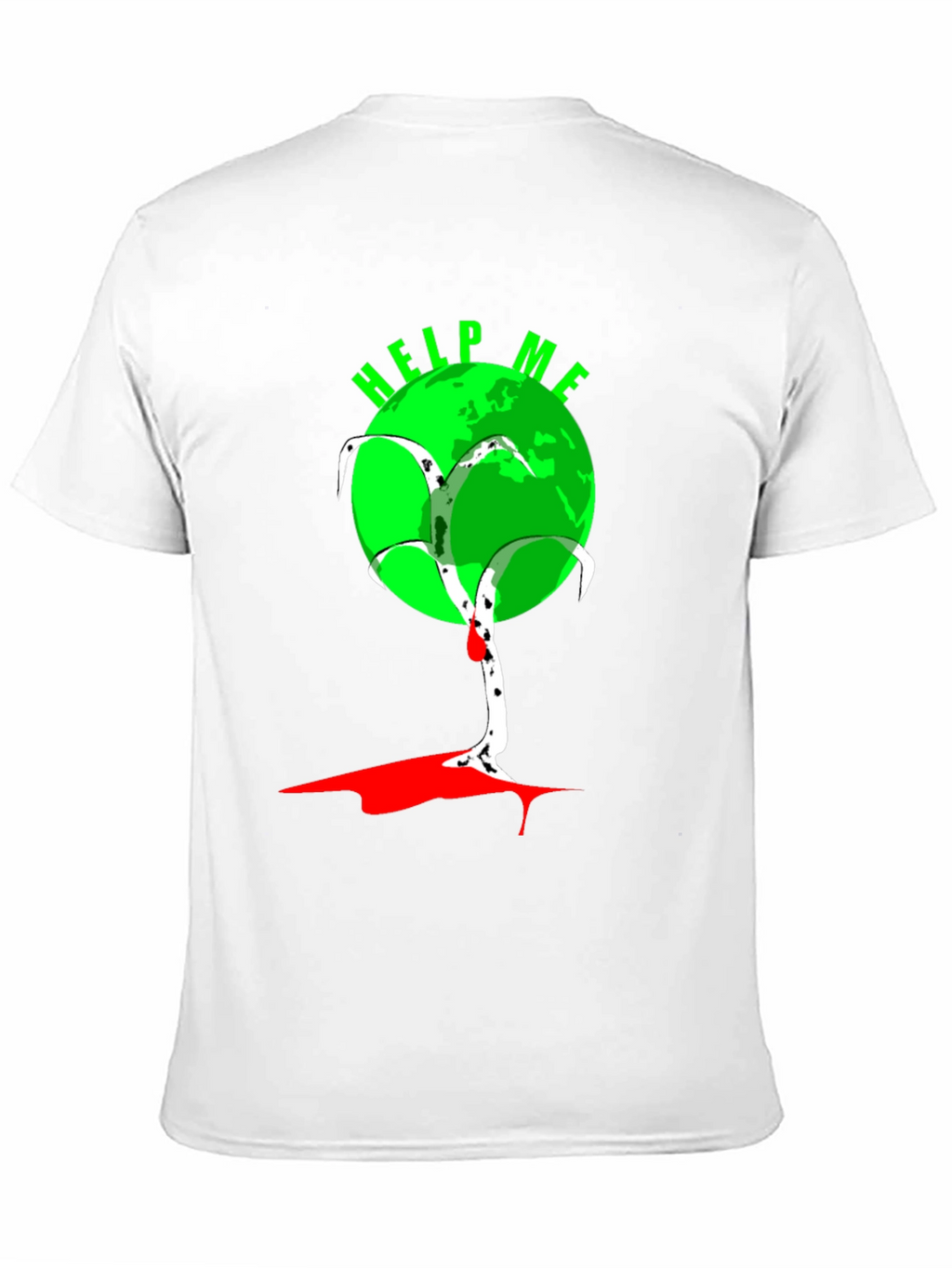 Help Me Earth T-Shirt - Black Graphic Tee