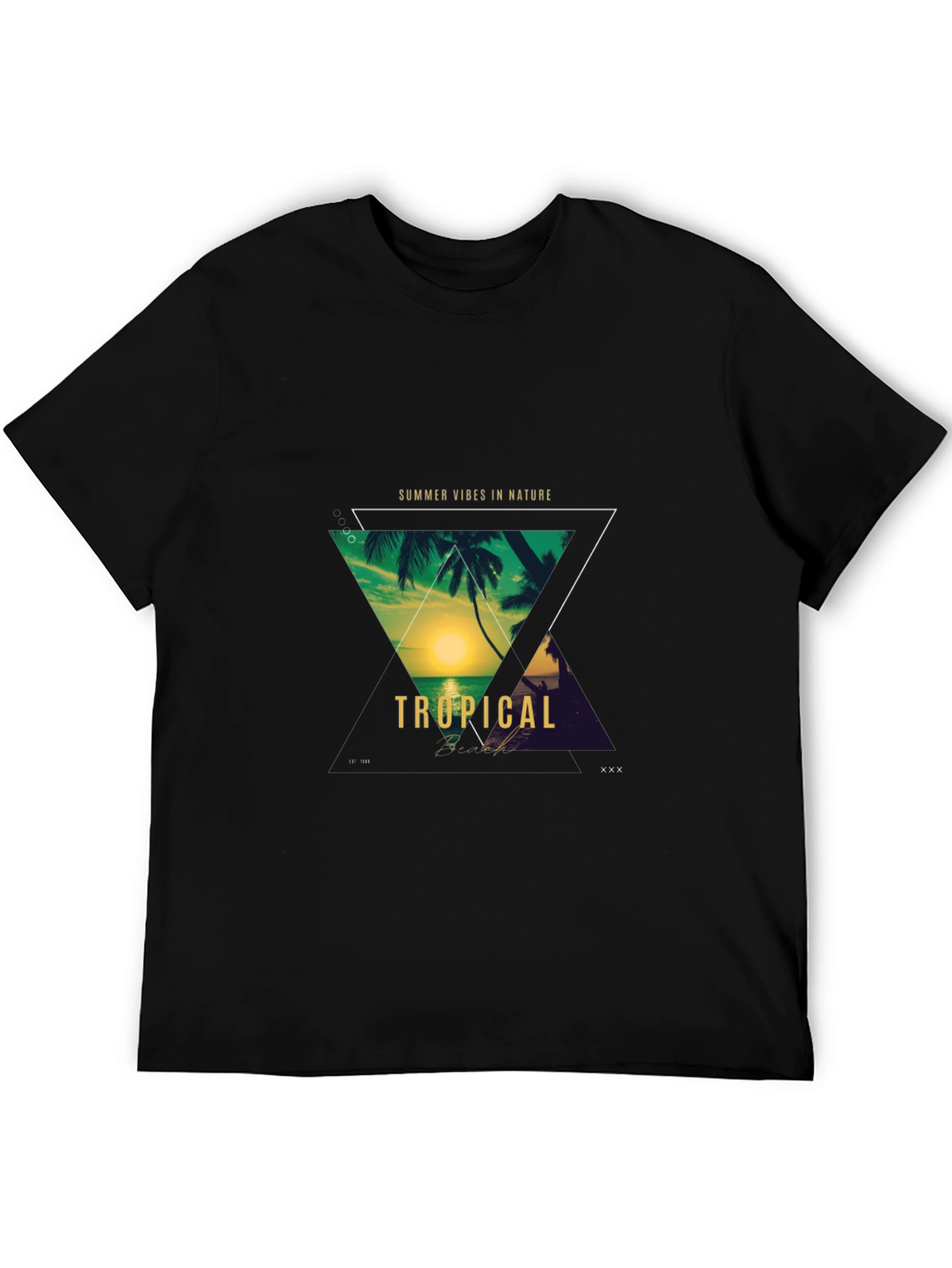 Tropical Vibes T-Shirt - Summer Nature Design
