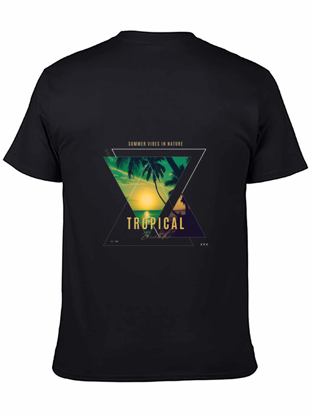 Tropical Vibes T-Shirt - Summer Nature Design