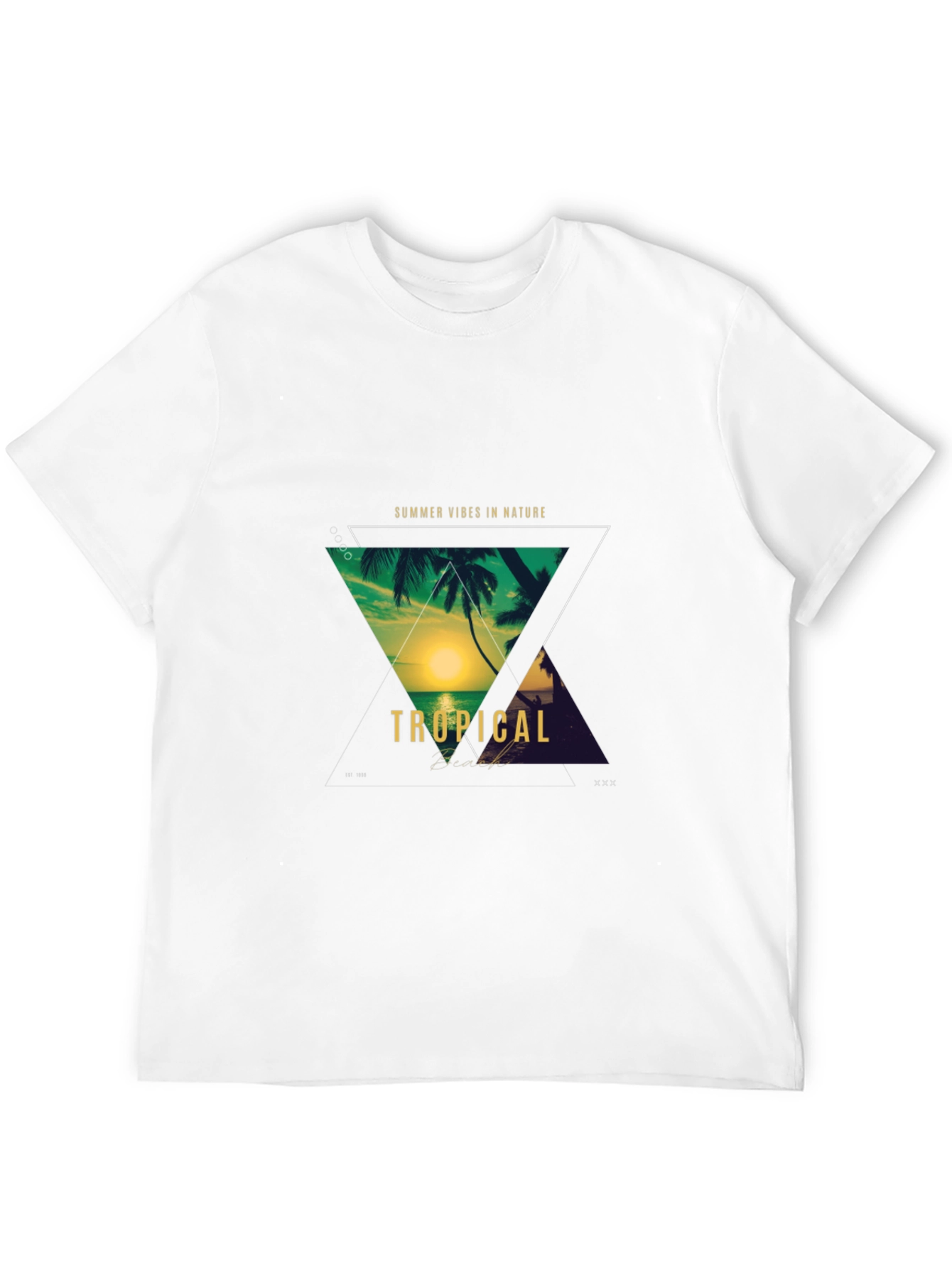 Tropical Vibes T-Shirt - Summer Nature Design