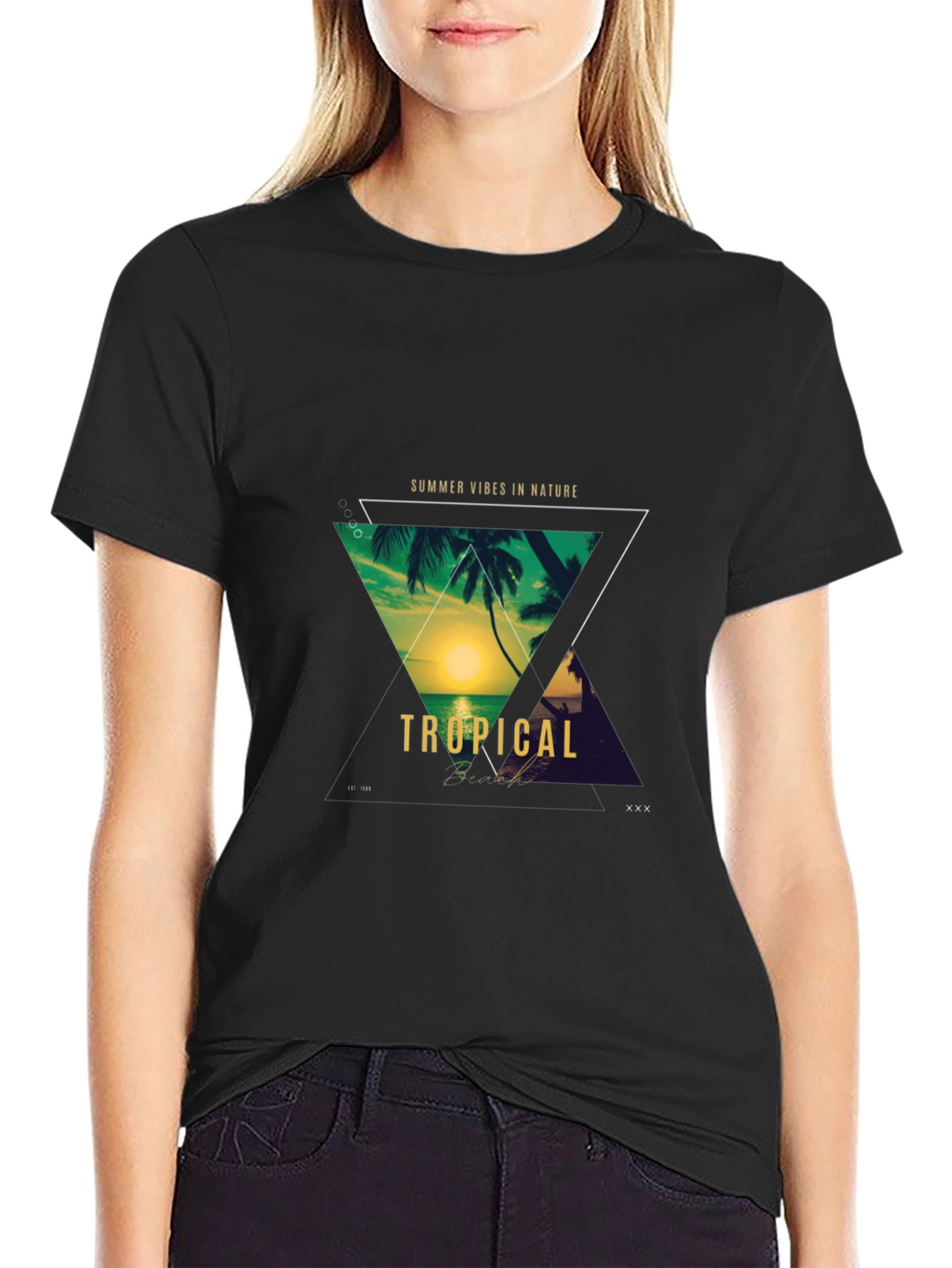 Tropical Vibes T-Shirt - Summer Nature Design