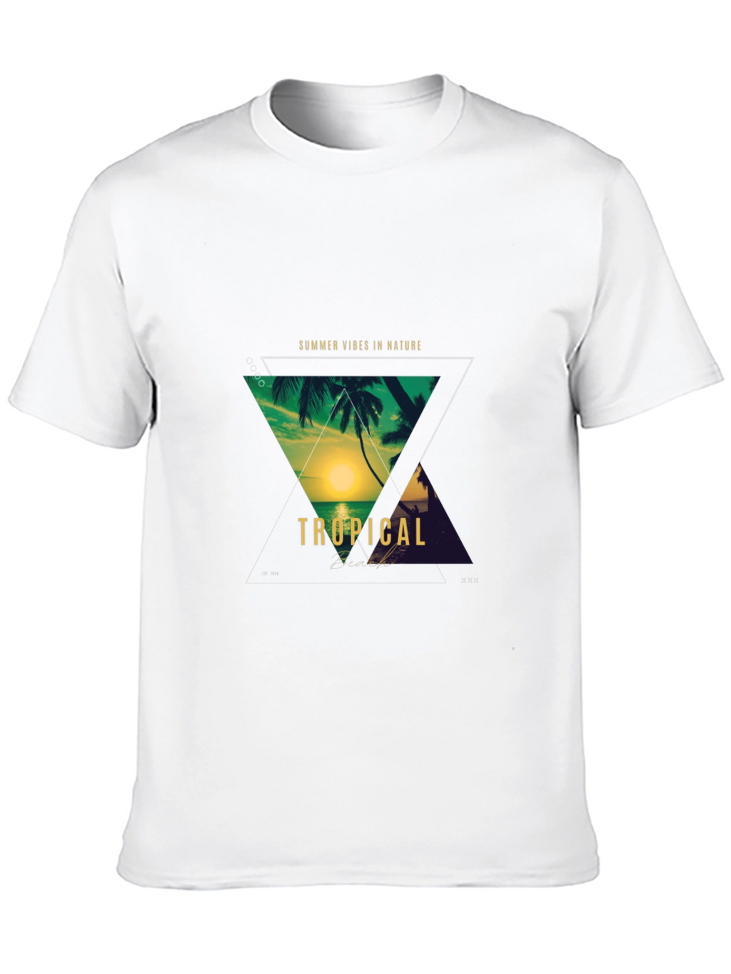 Tropical Vibes T-Shirt - Summer Nature Design
