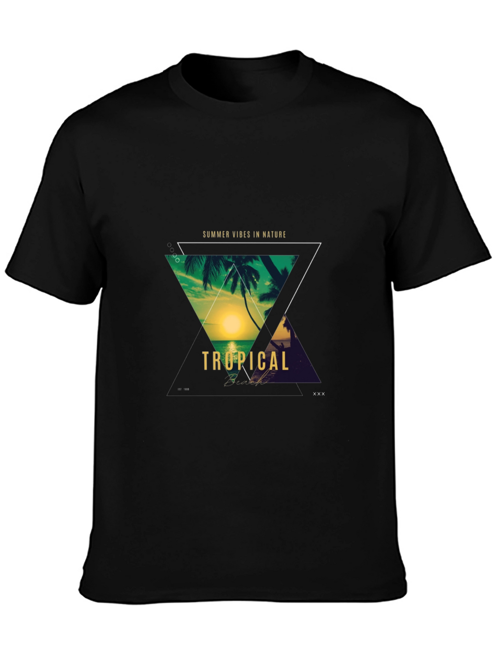 Tropical Vibes T-Shirt - Summer Nature Design