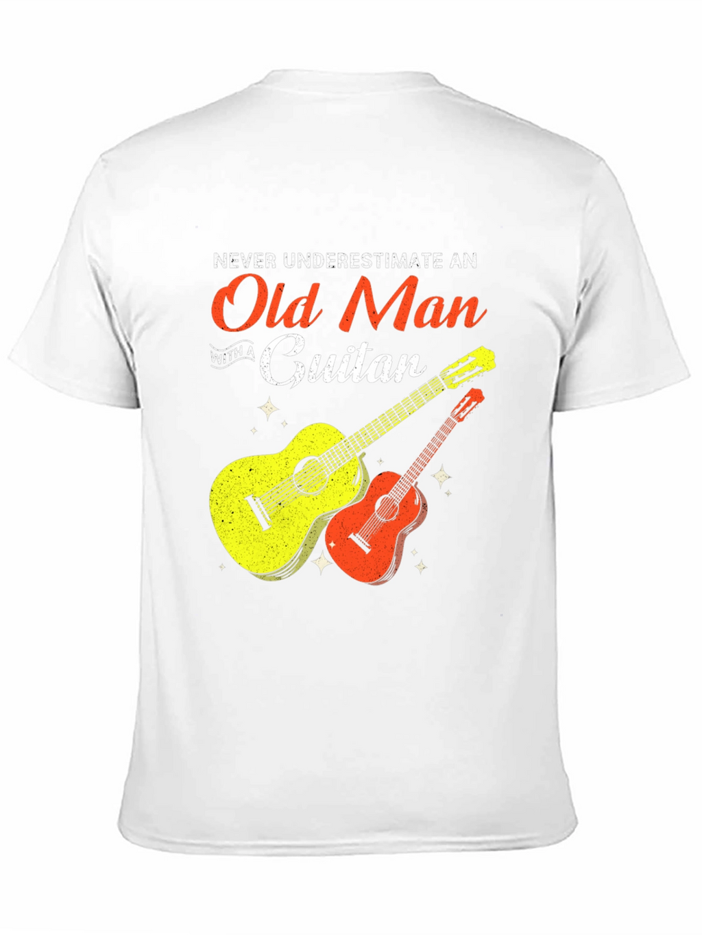 Old Man Guitar T-Shirt - Music Lover Tee