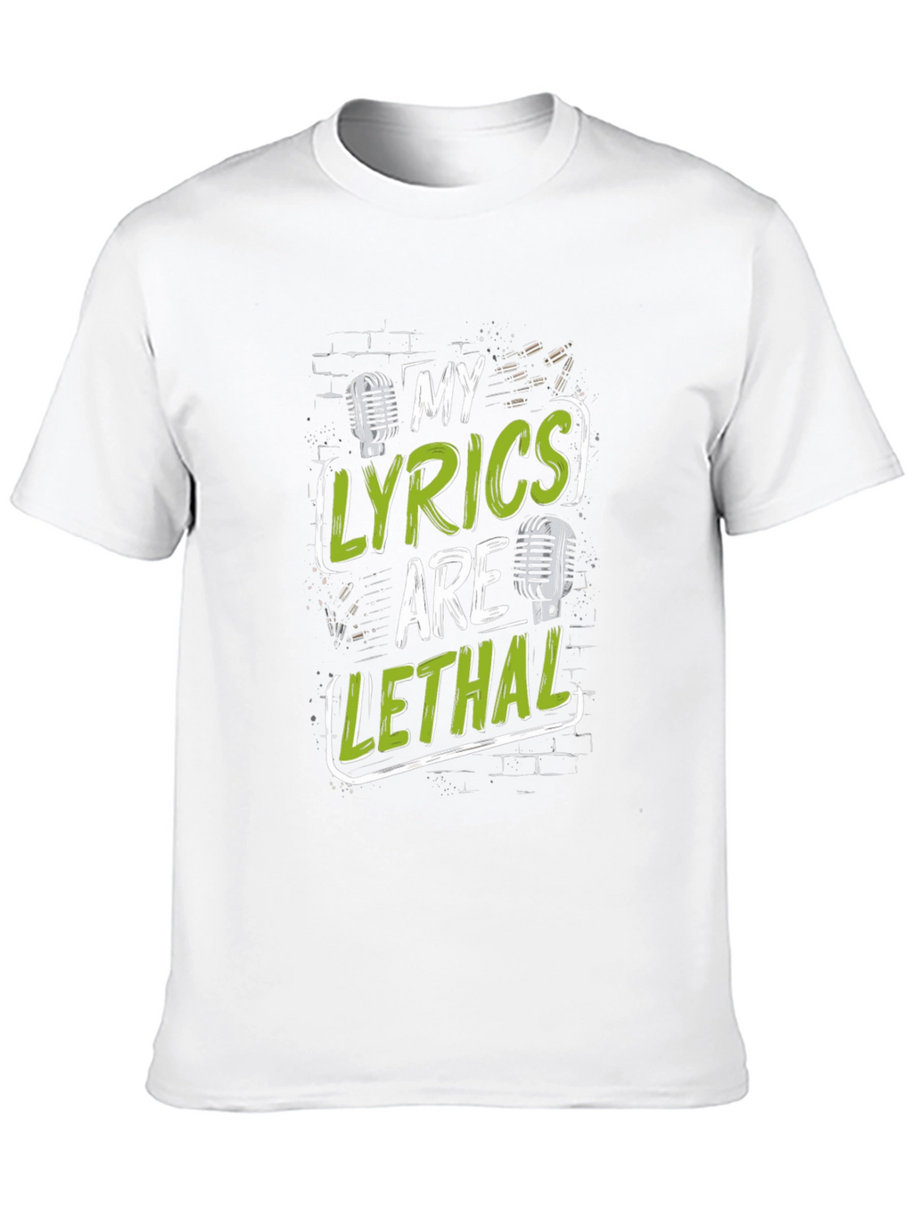 My Lyrics Are Lethal Black Graphic T-Shirt