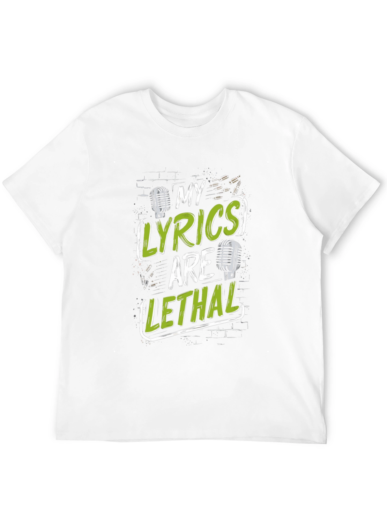 My Lyrics Are Lethal Black Graphic T-Shirt
