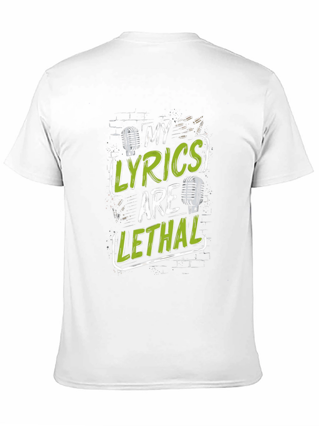 My Lyrics Are Lethal Black Graphic T-Shirt
