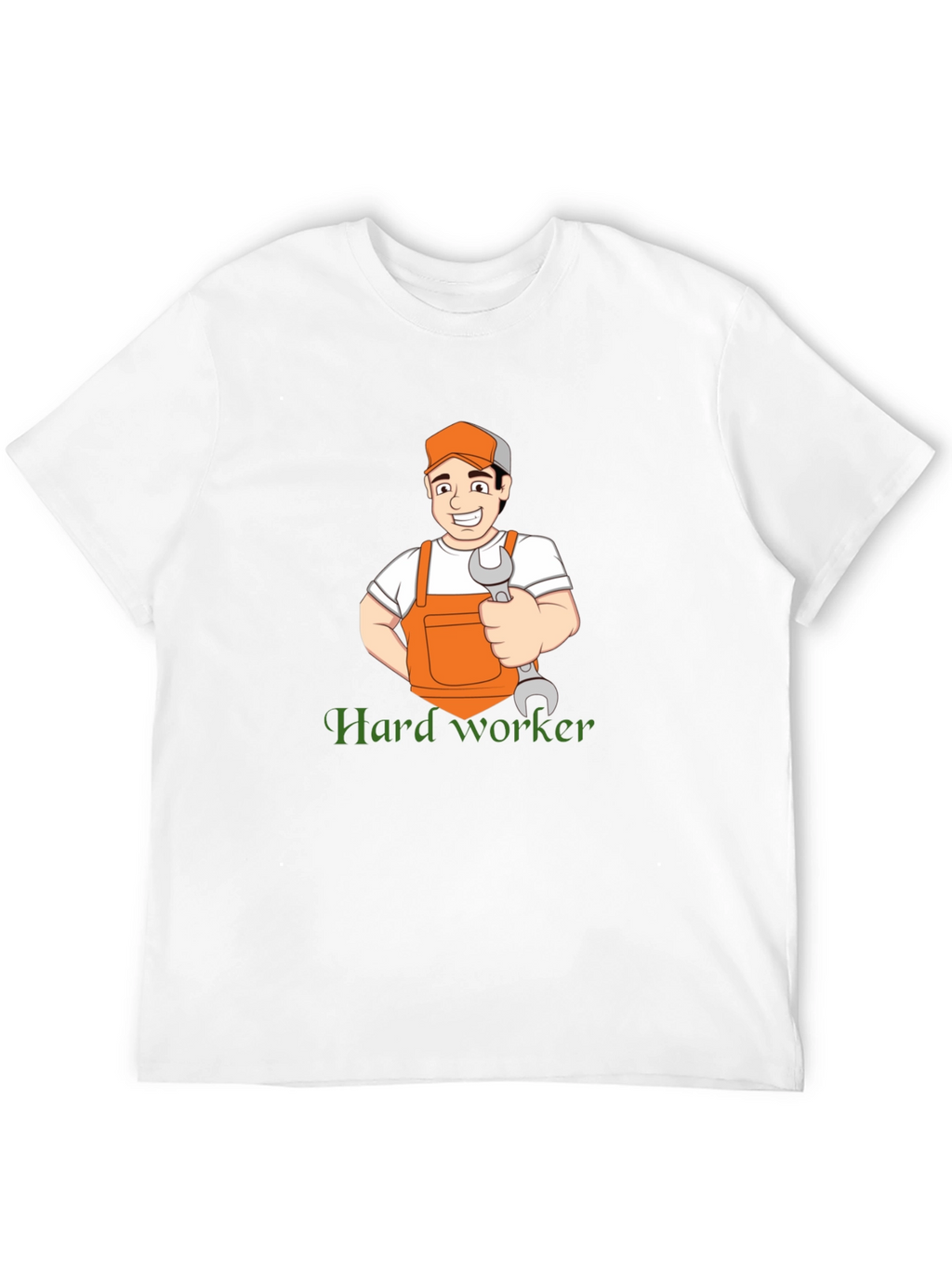 Hard Worker Cartoon Graphic T-Shirt