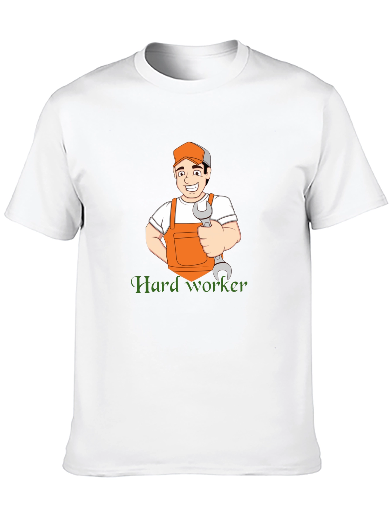 Hard Worker Cartoon Graphic T-Shirt