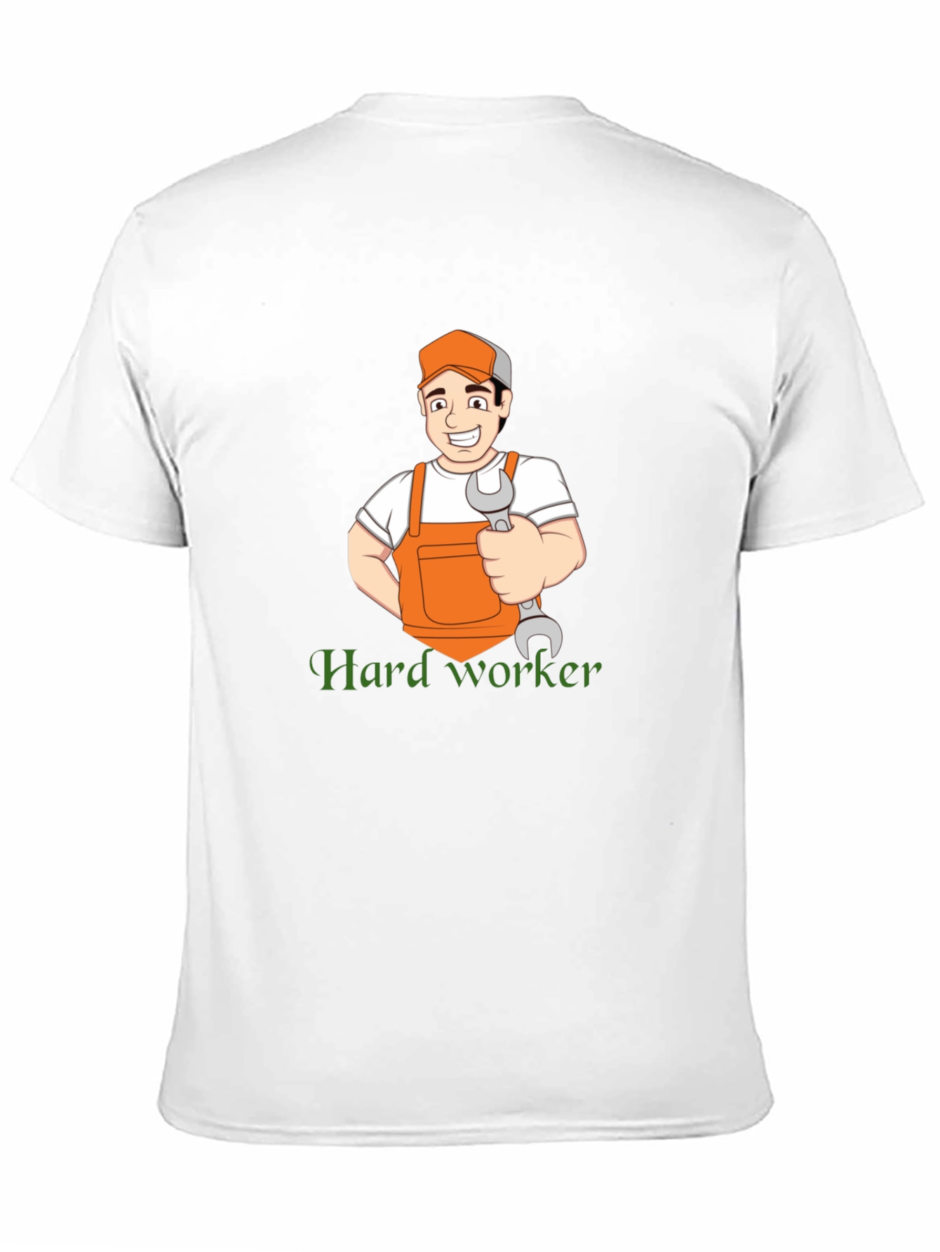 Hard Worker Cartoon Graphic T-Shirt