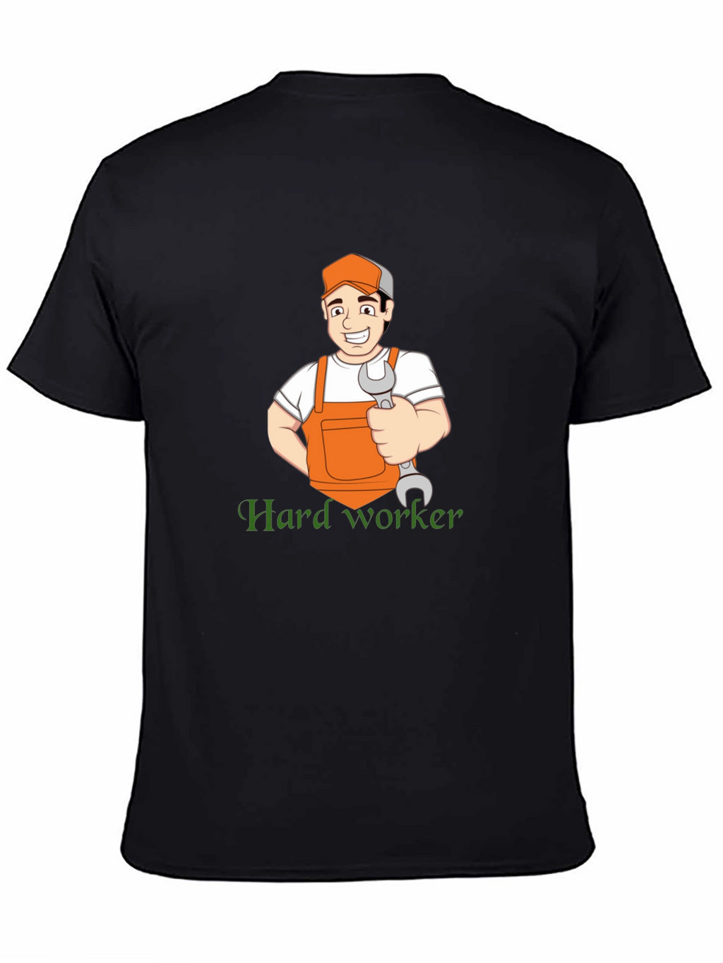 Hard Worker Cartoon Graphic T-Shirt