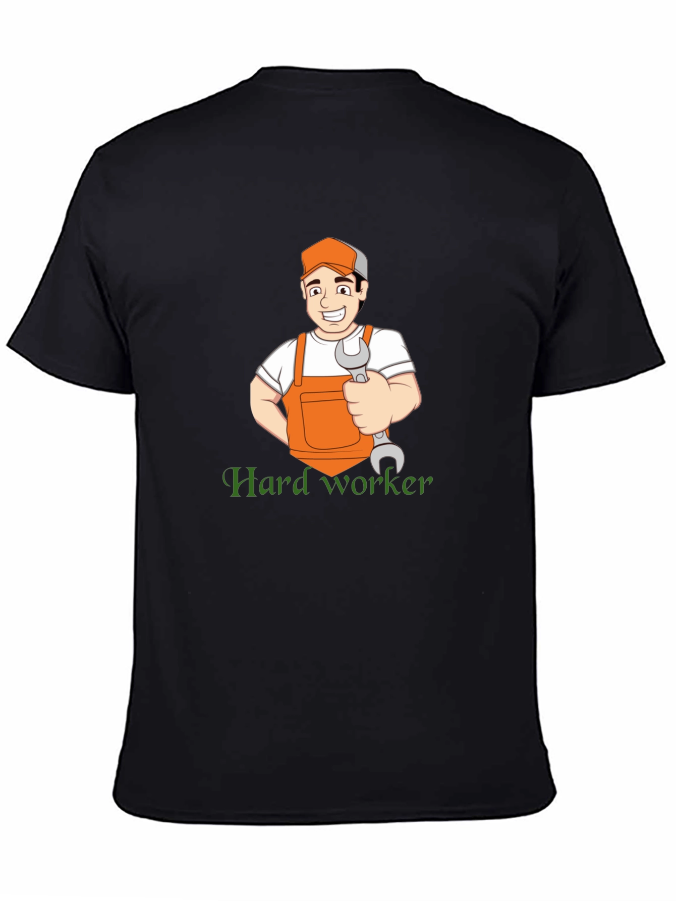 Hard Worker Cartoon Graphic T-Shirt