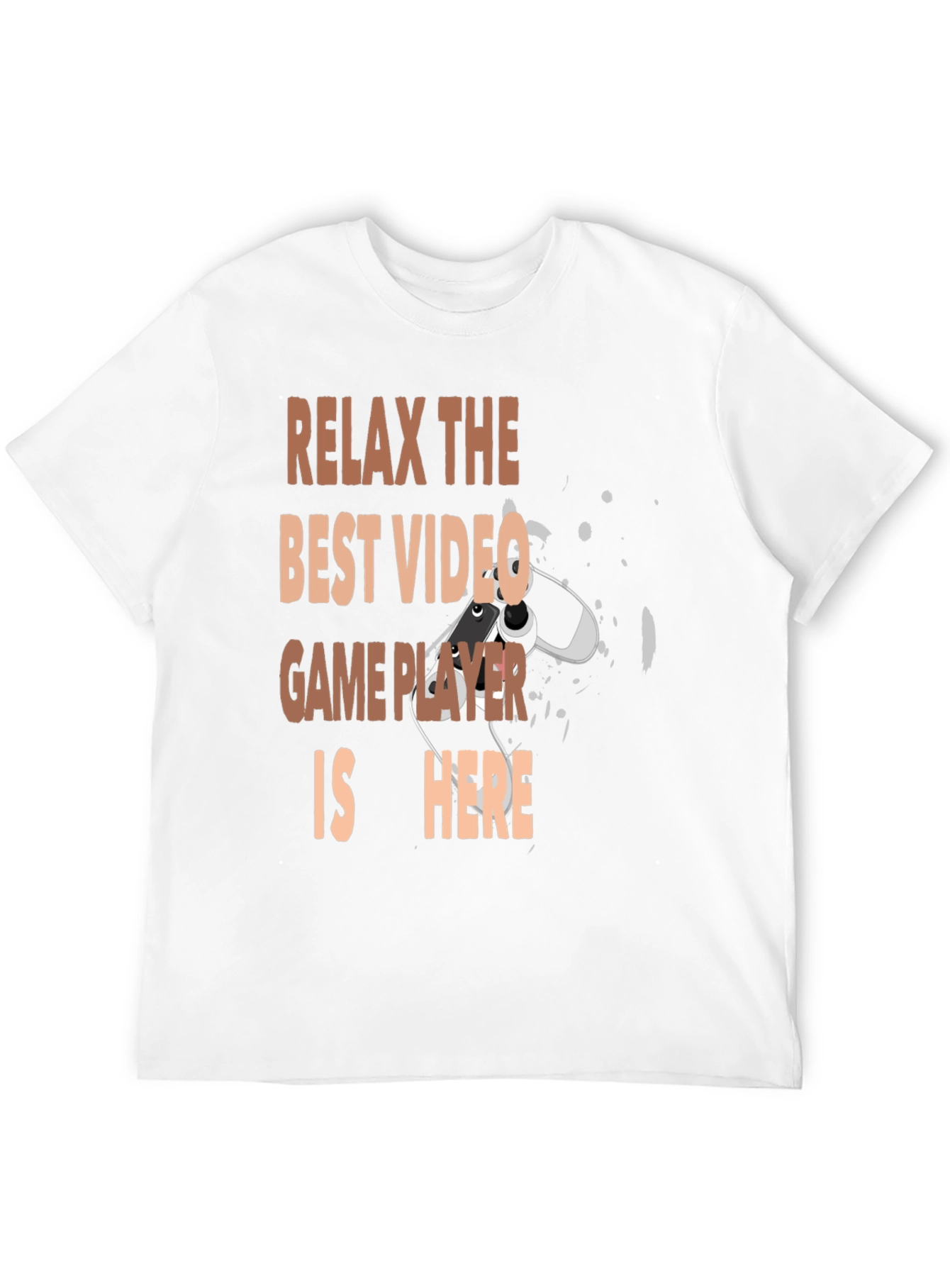 Relax Best Video Game Player Here Black Graphic Tee