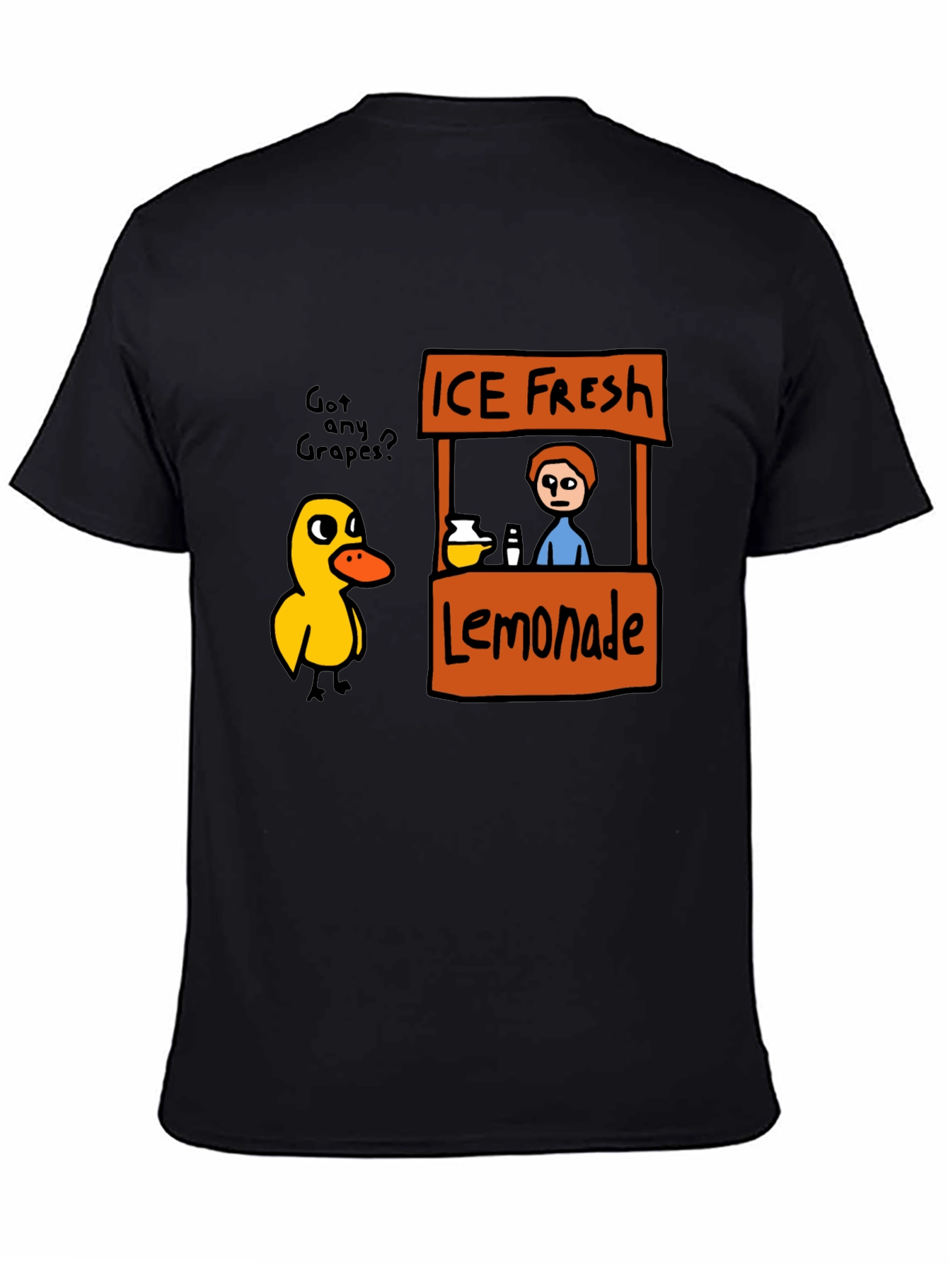 Funny Duck Lemonade Stand Graphic T-Shirt