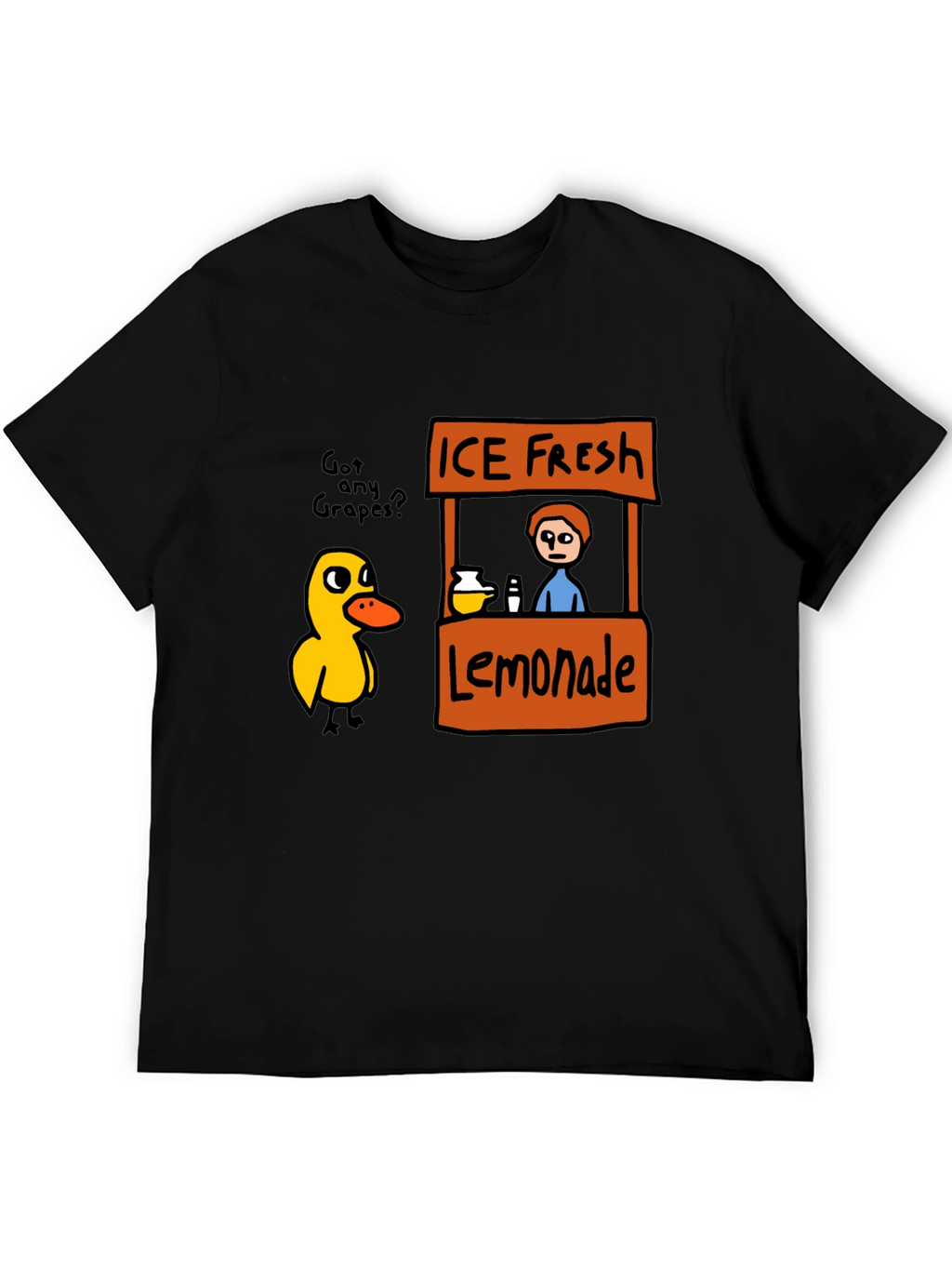 Funny Duck Lemonade Stand Graphic T-Shirt