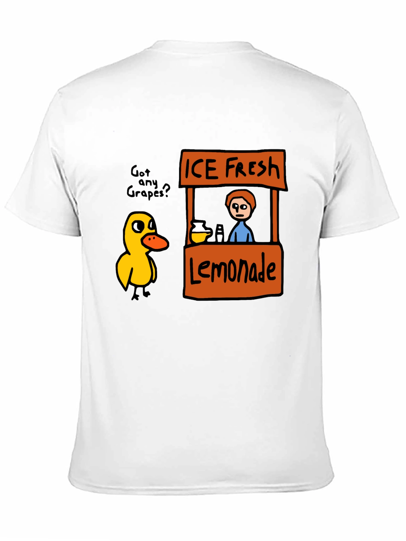 Funny Duck Lemonade Stand Graphic T-Shirt
