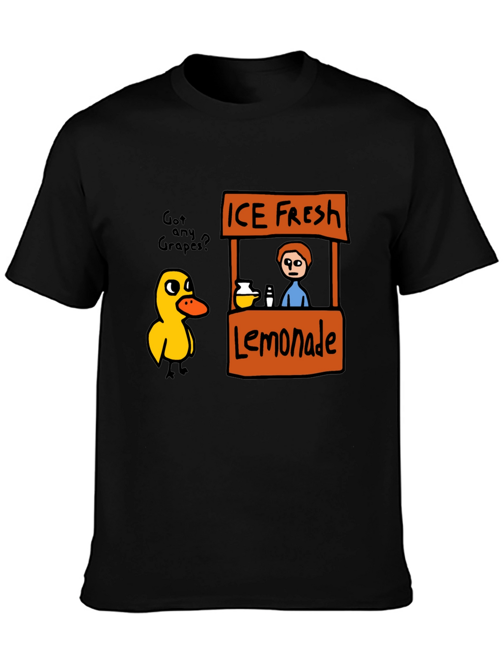 Funny Duck Lemonade Stand Graphic T-Shirt