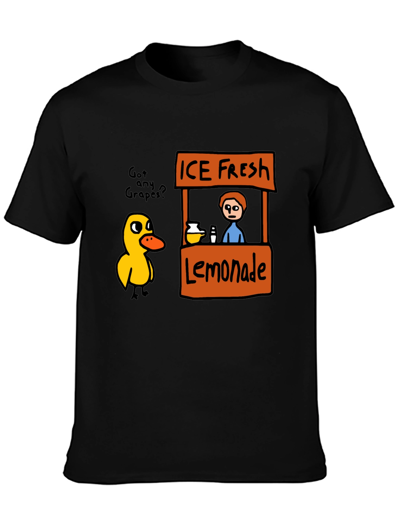Funny Duck Lemonade Stand Graphic T-Shirt