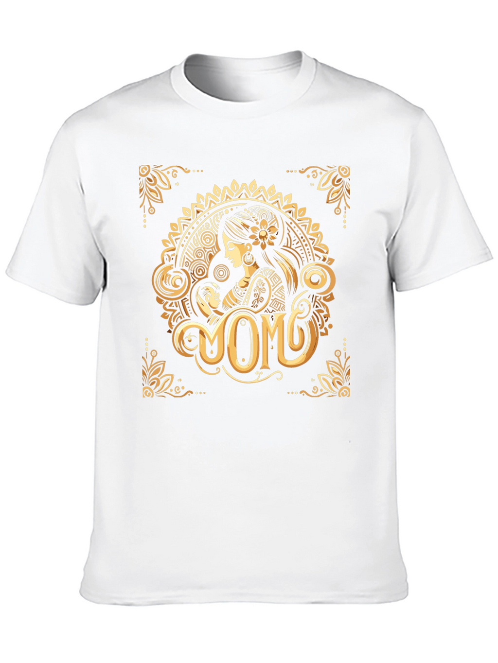 Elegant Momo Graphic Print Crew Neck T-Shirt