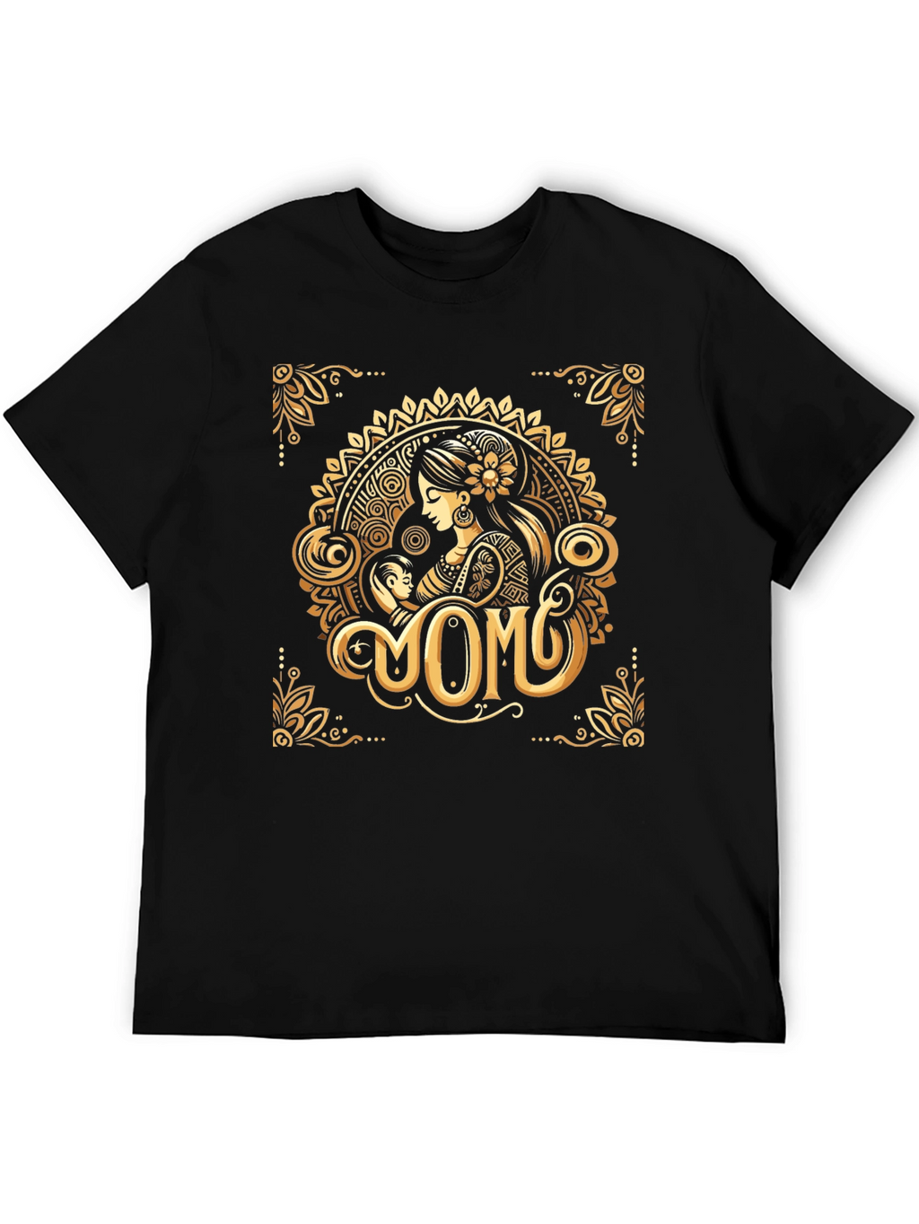 Elegant Momo Graphic Print Crew Neck T-Shirt